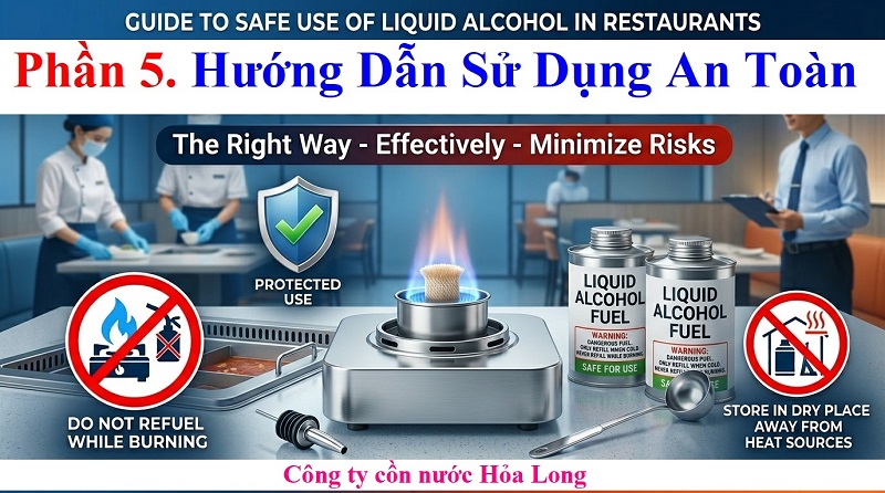 Cồn Nước Cho Quán Ăn – Giải Pháp Nhiên Liệu Tiện Lợi, An Toàn Và Tiết Kiệm